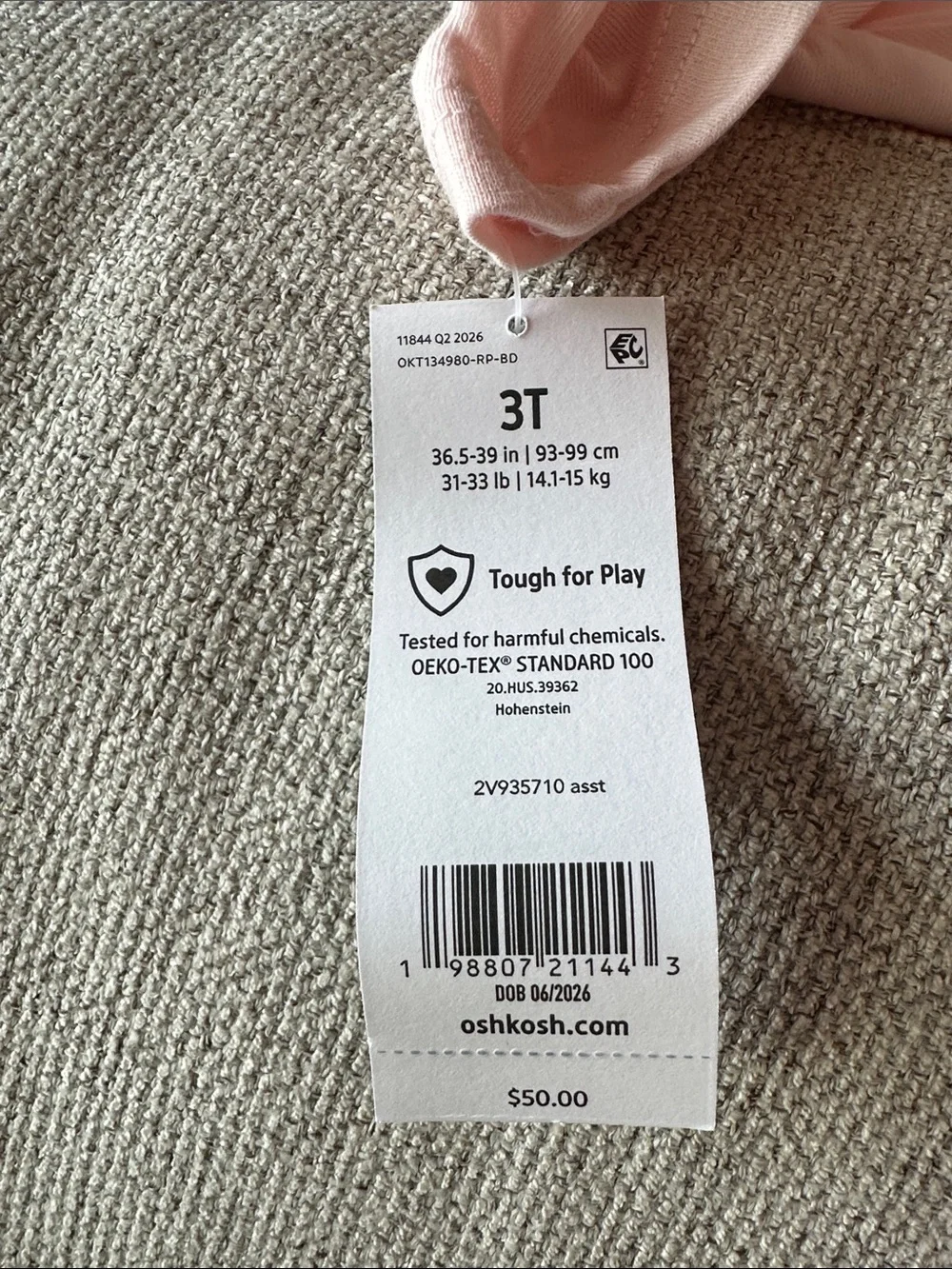 OshKosh B'gosh Denim Heart Overalls with Pink Tee